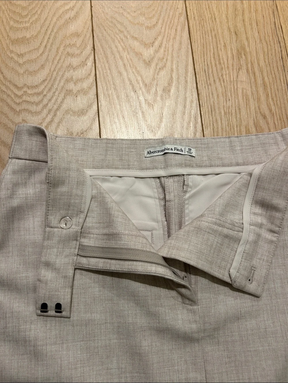 Abercrombie & Fitch Beige Maxi Pencil Skirt